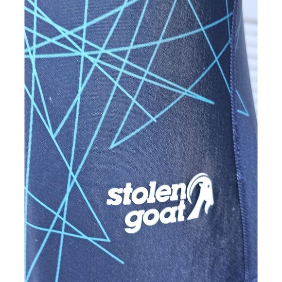 NWOT Stolen Goat Womens Blue Green Geometric Pattern Vortex Swim Suit Sz Xl 2586 - Picture 9 of 15